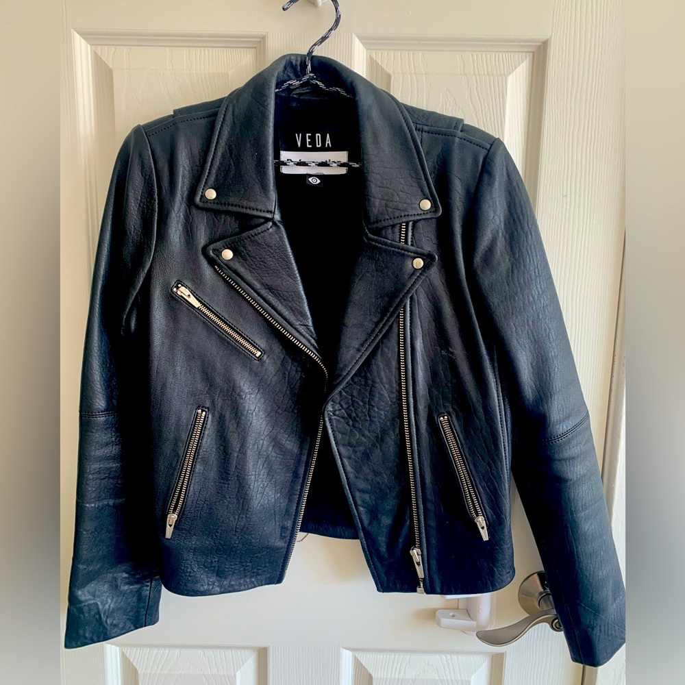 Reformation Veda leather jacket